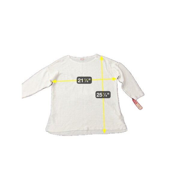 Merona NWT Womens Textured Ribbed White Pullover Tunic Sweater XXL - Picture 6 of 9